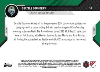 2020 Topps Now MLS #63 Seattle Sounders Back