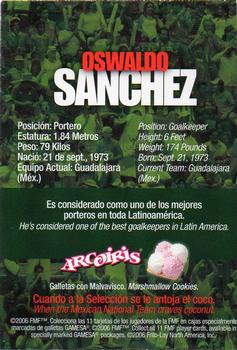 2006 Gamesa Mexico National Team #NNO Oswaldo Sanchez Back