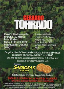 2006 Gamesa Mexico National Team #NNO Gerardo Torrado Back