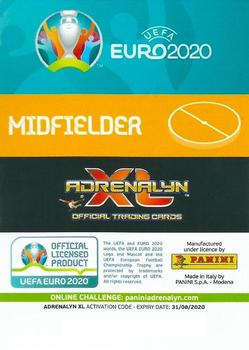 2020 Panini Adrenalyn XL UEFA Euro 2020 Preview - Nordic Edition Exclusive #479 Kristoffer Olsson Back