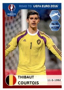 2015 Panini Road to UEFA Euro 2016 Stickers #1 Thibaut Courtois Front