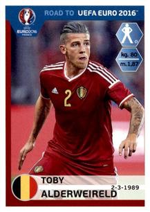 2015 Panini Road to UEFA Euro 2016 Stickers #5 Toby Alderweireld Front