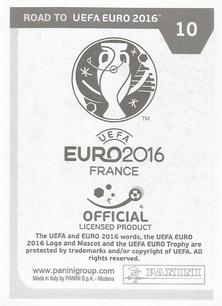 2015 Panini Road to UEFA Euro 2016 Stickers #10 Marouane Fellaini Back