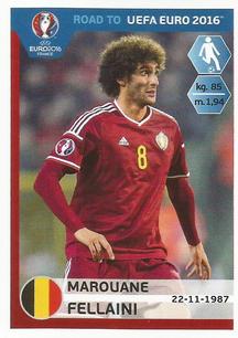 2015 Panini Road to UEFA Euro 2016 Stickers #10 Marouane Fellaini Front