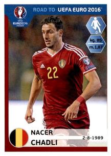 2015 Panini Road to UEFA Euro 2016 Stickers #12 Nacer Chadli Front