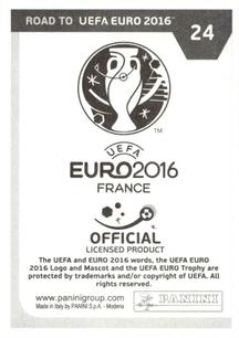 2015 Panini Road to UEFA Euro 2016 Stickers #24 Anel Hadzic Back