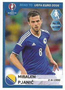 2015 Panini Road to UEFA Euro 2016 Stickers #28 Miralem Pjanic Front