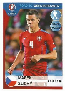 2015 Panini Road to UEFA Euro 2016 Stickers #38 Marek Suchy Front