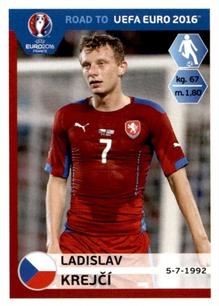 2015 Panini Road to UEFA Euro 2016 Stickers #39 Ladislav Krejci Front
