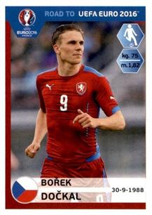 2015 Panini Road to UEFA Euro 2016 Stickers #40 Borek Dockal Front