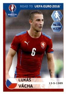 2015 Panini Road to UEFA Euro 2016 Stickers #42 Lukas Vacha Front