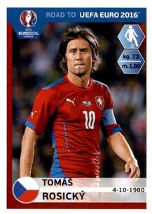 2015 Panini Road to UEFA Euro 2016 Stickers #43 Tomas Rosicky Front