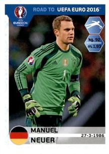 2015 Panini Road to UEFA Euro 2016 Stickers #49 Manuel Neuer Front