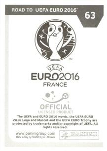 2015 Panini Road to UEFA Euro 2016 Stickers #63 Marco Reus Back