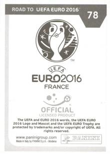 2015 Panini Road to UEFA Euro 2016 Stickers #78 Danny Welbeck Back