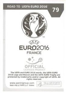 2015 Panini Road to UEFA Euro 2016 Stickers #79 Daniel Sturridge Back