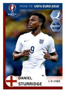 2015 Panini Road to UEFA Euro 2016 Stickers #79 Daniel Sturridge Front