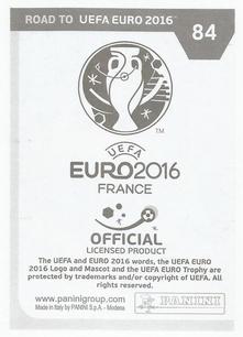 2015 Panini Road to UEFA Euro 2016 Stickers #84 Cesar Azpilicueta Back