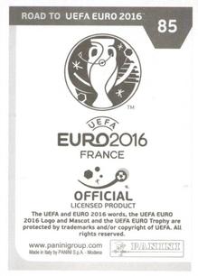 2015 Panini Road to UEFA Euro 2016 Stickers #85 Jordi Alba Back