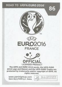 2015 Panini Road to UEFA Euro 2016 Stickers #86 Juanfran Back