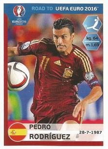 2015 Panini Road to UEFA Euro 2016 Stickers #94 Pedro Rodríguez Front