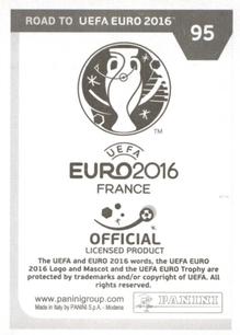 2015 Panini Road to UEFA Euro 2016 Stickers #95 Alvaro Morata Back