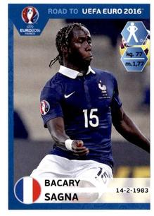 2015 Panini Road to UEFA Euro 2016 Stickers #101 Bacary Sagna Front
