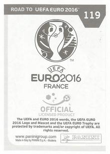 2015 Panini Road to UEFA Euro 2016 Stickers #119 Loukas Vyntra Back