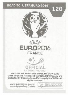 2015 Panini Road to UEFA Euro 2016 Stickers #120 Giannis Maniatis Back