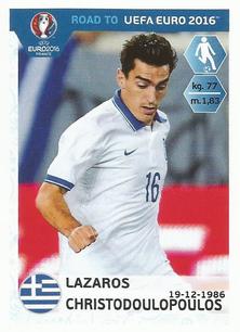 2015 Panini Road to UEFA Euro 2016 Stickers #124 Lazaros Christodoulopoulos Front