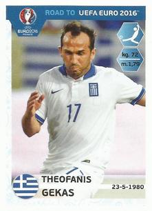2015 Panini Road to UEFA Euro 2016 Stickers #125 Theofanis Gekas Front