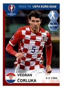2015 Panini Road to UEFA Euro 2016 Stickers #131 Vedran Corluka Front