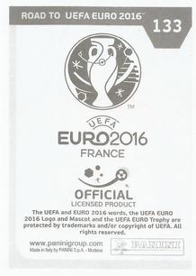 2015 Panini Road to UEFA Euro 2016 Stickers #133 Domagoj Vida Back