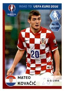 2015 Panini Road to UEFA Euro 2016 Stickers #140 Mateo Kovacic Front