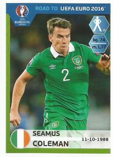 2015 Panini Road to UEFA Euro 2016 Stickers #147 Seamus Coleman Front