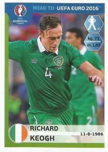 2015 Panini Road to UEFA Euro 2016 Stickers #148 Richard Keogh Front