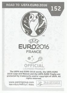 2015 Panini Road to UEFA Euro 2016 Stickers #152 Stephen Quinn Back