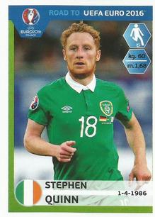 2015 Panini Road to UEFA Euro 2016 Stickers #152 Stephen Quinn Front