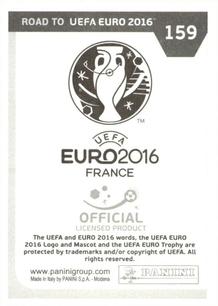 2015 Panini Road to UEFA Euro 2016 Stickers #159 Robbie Keane Back