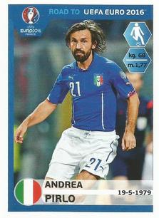 2015 Panini Road to UEFA Euro 2016 Stickers #168 Andrea Pirlo Front