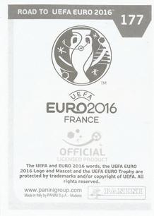 2015 Panini Road to UEFA Euro 2016 Stickers #177 Orjan Nyland Back
