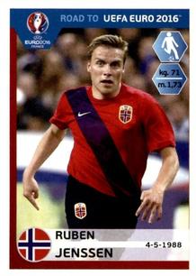 2015 Panini Road to UEFA Euro 2016 Stickers #183 Ruben Jenssen Front