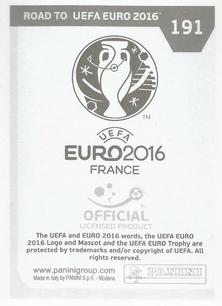 2015 Panini Road to UEFA Euro 2016 Stickers #191 Havard Nielsen Back