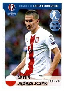 2015 Panini Road to UEFA Euro 2016 Stickers #215 Artur Jedrzejczyk Front