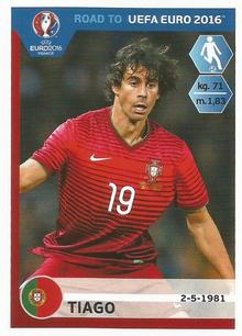 2015 Panini Road to UEFA Euro 2016 Stickers #232 Tiago Mendes Front