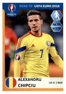 2015 Panini Road to UEFA Euro 2016 Stickers #249 Alexandru Chipciu Front