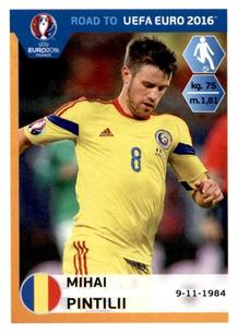 2015 Panini Road to UEFA Euro 2016 Stickers #250 Mihai Pintilii Front