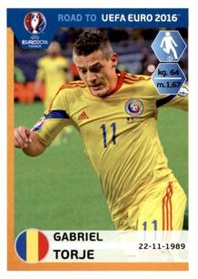 2015 Panini Road to UEFA Euro 2016 Stickers #252 Gabriel Torje Front