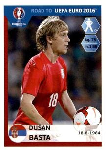 2015 Panini Road to UEFA Euro 2016 Stickers #275 Dusan Basta Front