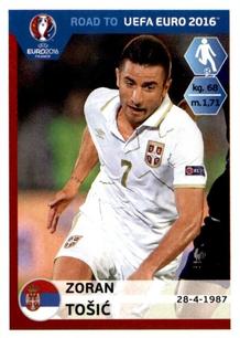2015 Panini Road to UEFA Euro 2016 Stickers #284 Zoran Tosic Front